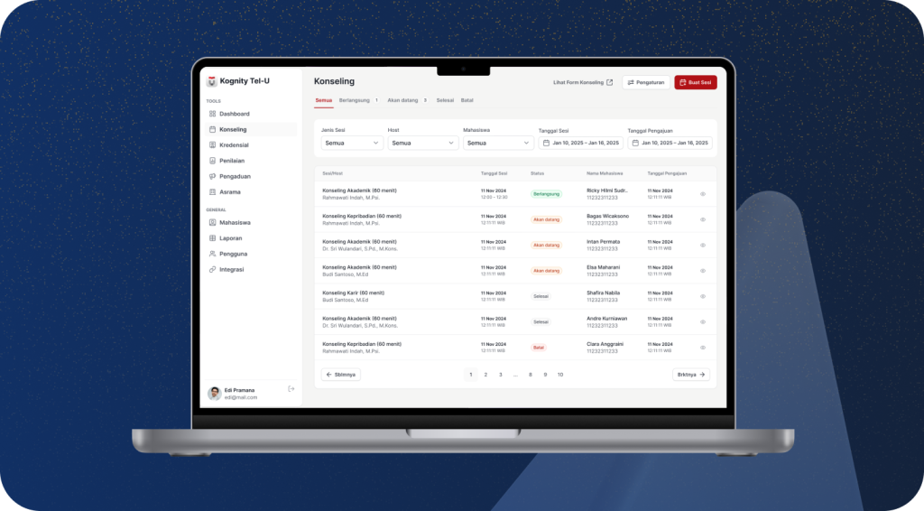 telkom university student affair portal